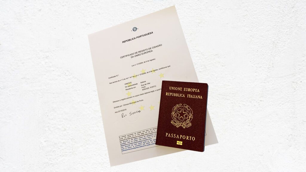 Certificate of Registration for EU Citizens residing in Portugal